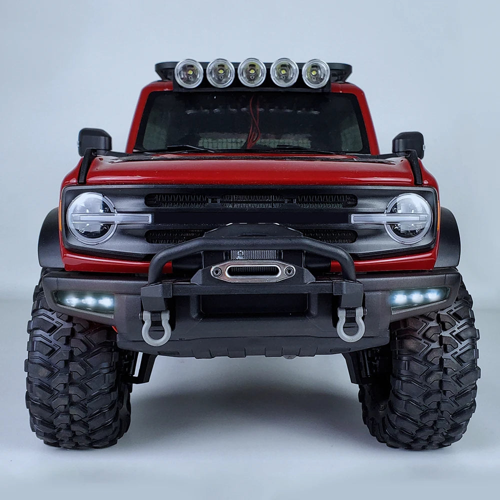 Traxxas TRX-4 2021 Ford Bronco RC Front Bumper Light Lamp Bar Spotlight Set - arrmaparts