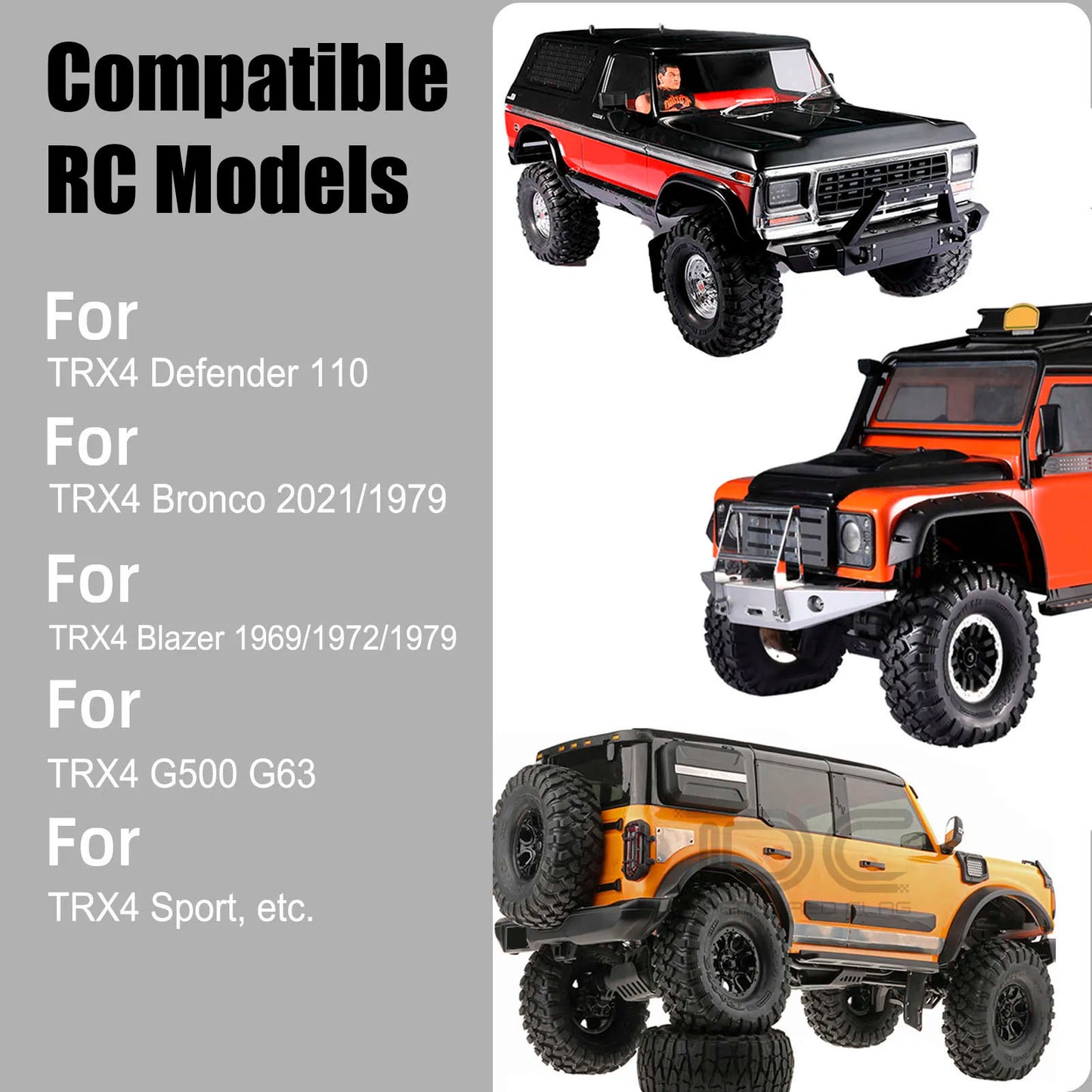 Traxxas TRX-4 2021 Ford Bronco RC Metal Under Chassis Armor Guard Axle Protector Skid Plate - arrmaparts