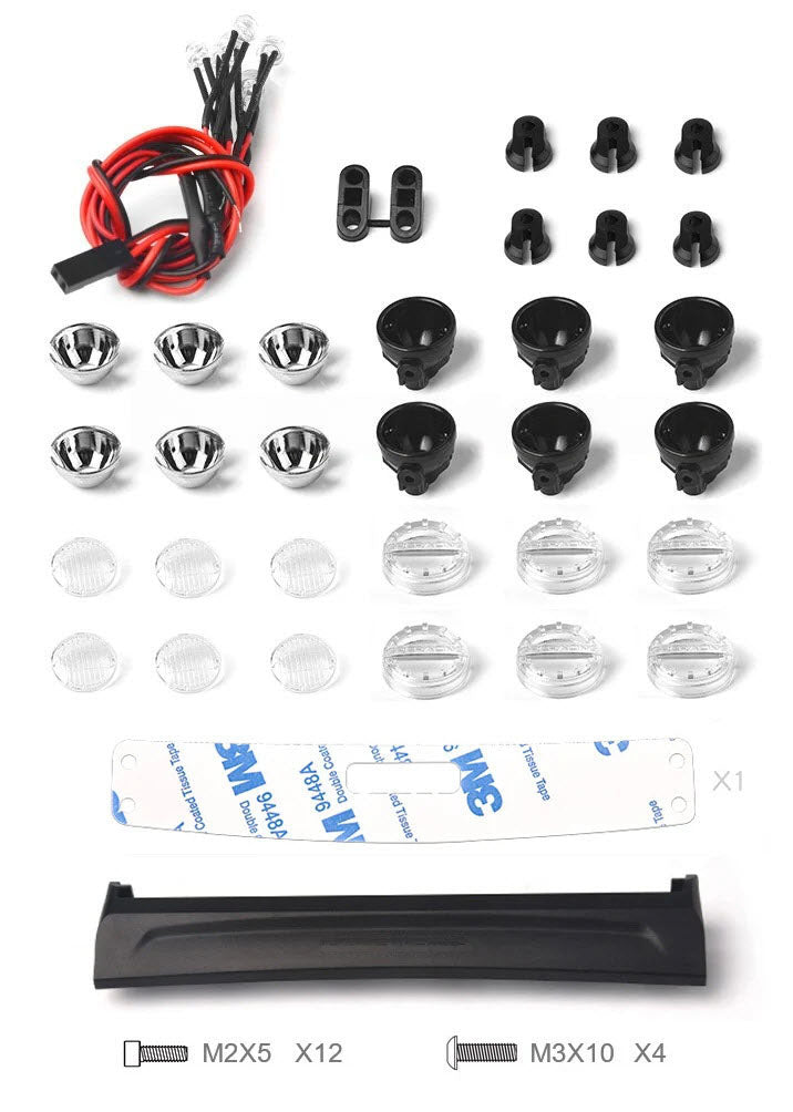 Traxxas TRX-4 2021 Ford Bronco RC Roof Spotlight Searchlight - arrmaparts