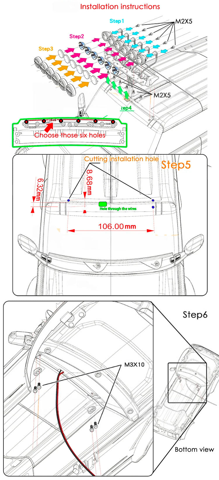 Traxxas TRX-4 2021 Ford Bronco RC Roof Spotlight Searchlight - arrmaparts