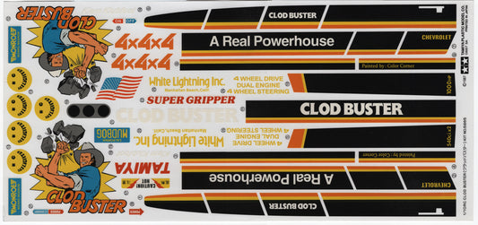 Tamiya Clod Buster Decal Sticker Sheet - arrmaparts