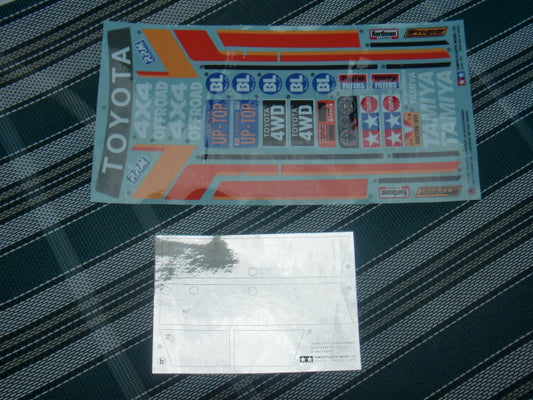 Tamiya Toyota Bruiser Mountaineer 4x4 Decal Sticker Sheet - arrmaparts